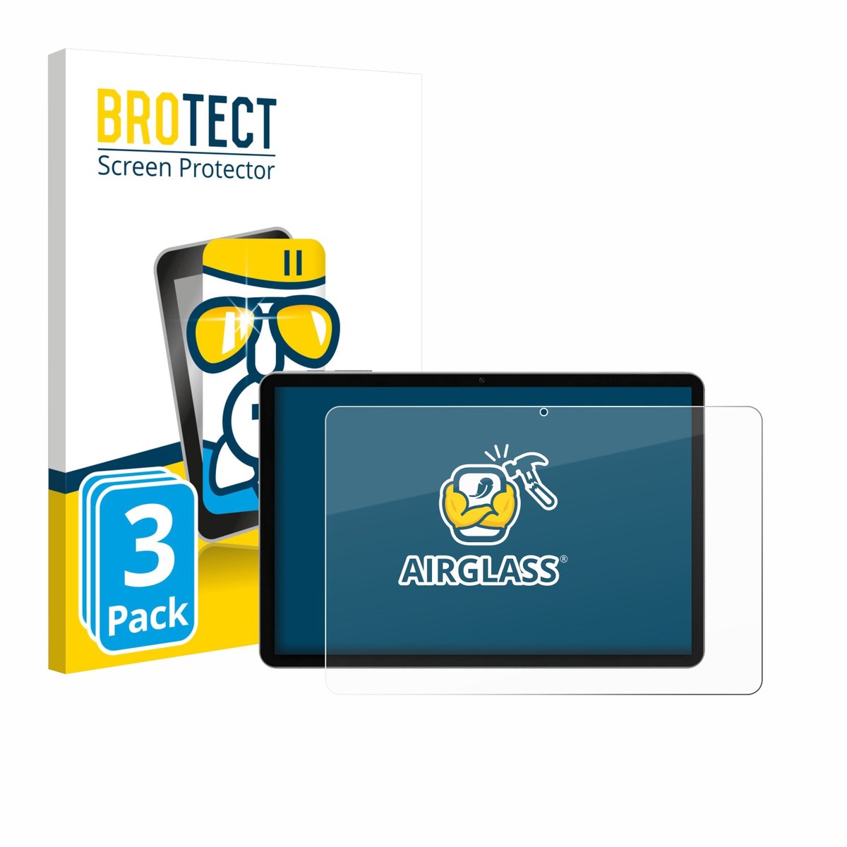 Screenprotector 3 Stuks voor Pritom M10 TAB 10 PLUS 10.1" Beschermglas transparant