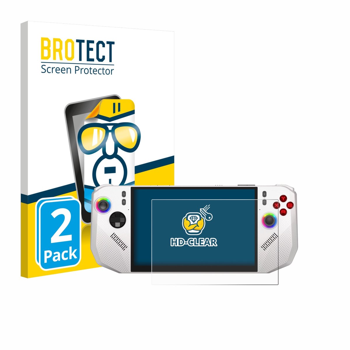 BROTECT - Screenprotector voor MSI Claw A8 BZ2EM - Folie Beschermfolie transparant 2 Stuks