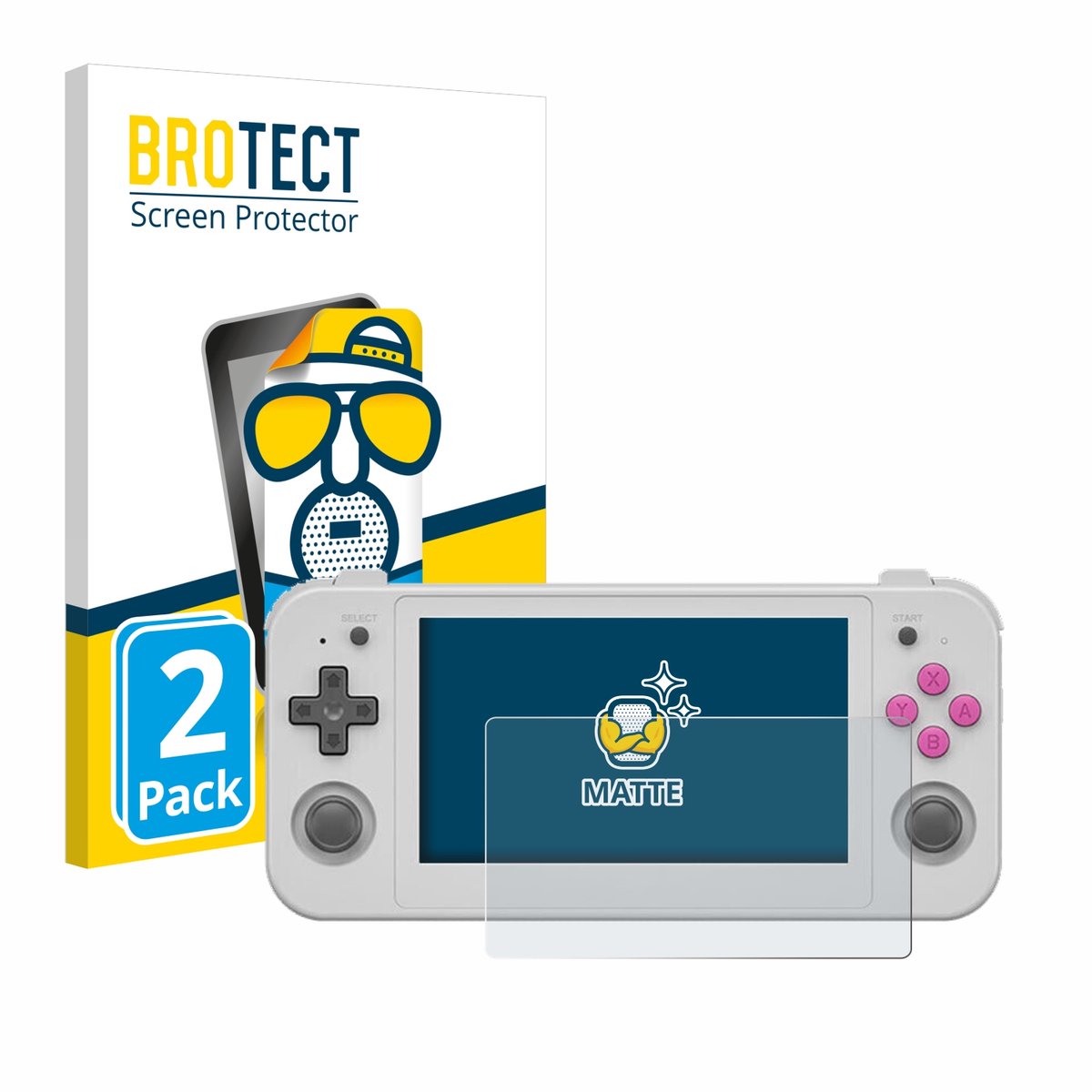 BROTECT - Screenprotector voor Anbernic RG505 - Folie Beschermfolie matte 2 Stuks