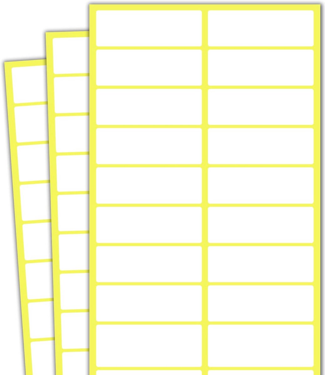 1000 Stuks Kleine Witte Zelfklevende Etiketten Stickers Labels 20x13 mm