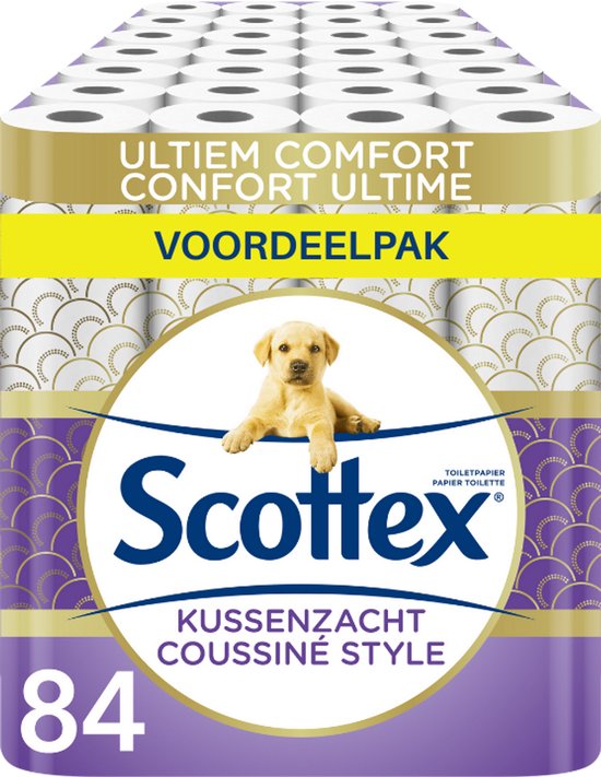 Scottex toiletpapier - Kussenzacht Design wc papier - 84 rollen