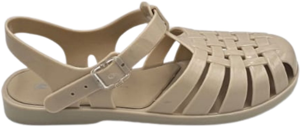 Berussa-Gabi Sandalet- Dames-Trendy Jelly Sandalen voor Dames - Comfortabele Waterschoenen - Gevlochten Design - Gemaakt in Turkije - Beige--36-40