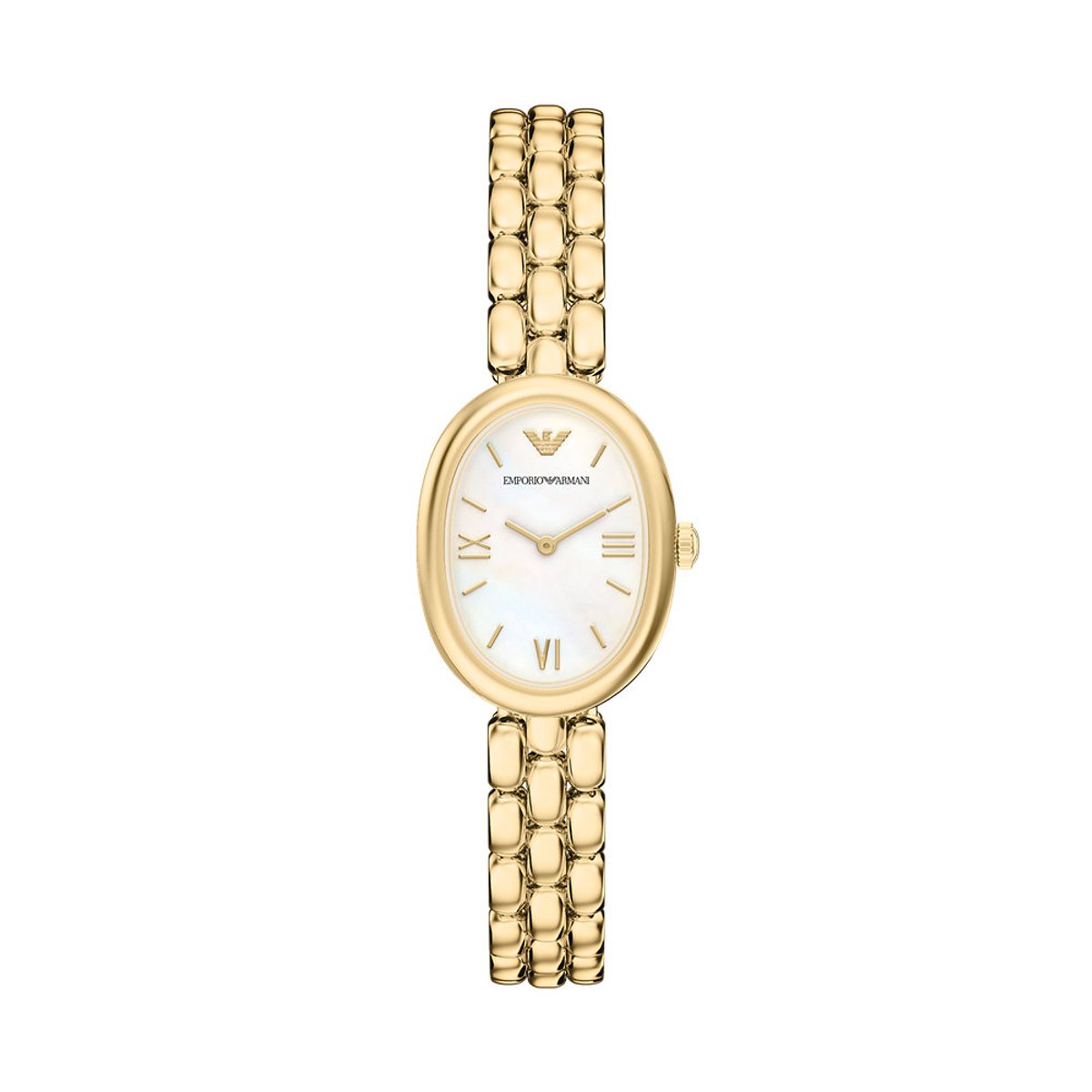 Emporio Armani AR11777 Vrouwen Horloge 28 mm - Goudkleurig