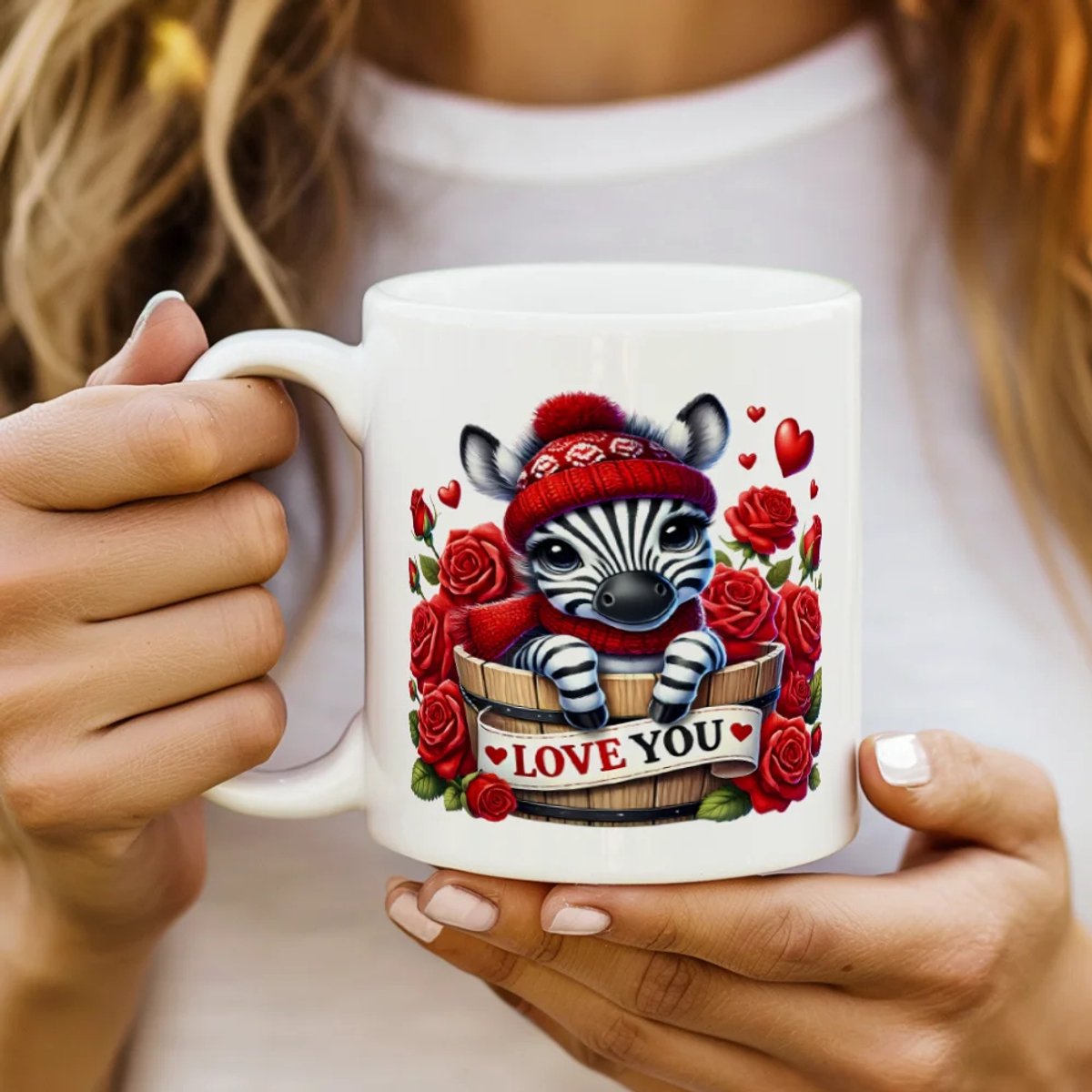 Valentijns Mok 300 ml – Keramische Koffiemok – Liefdevol Design – Cadeau voor Valentijnsdag