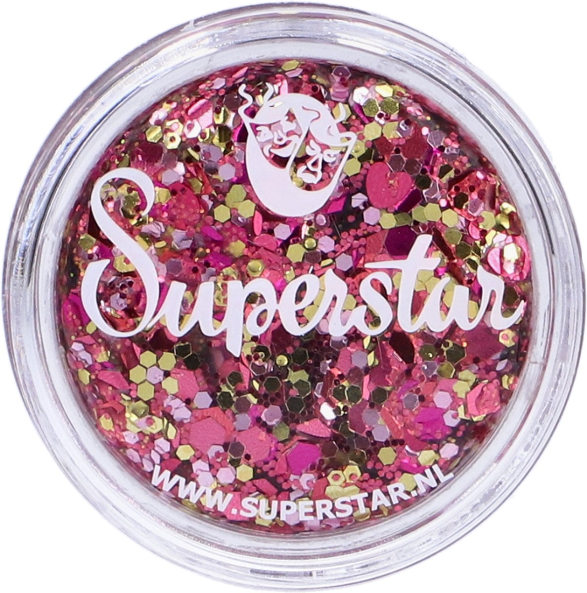 Superstar Chunkey Glitter Cream Pink Lady - glitters -glitter gel - glitterwax- glittercream