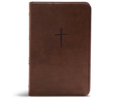 CSB Compact Bible, Brown LeatherTouch, Value Edition