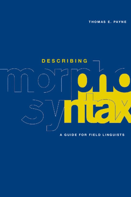 Describing Morphosyntax - cover