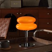 Oranje paddenstoellamp - Mid-century moderne lamp voor nachtkastje - Dimbare retro bedlampen - Woondecoratie sfeerverlichting voor slaapkamer woonkamer