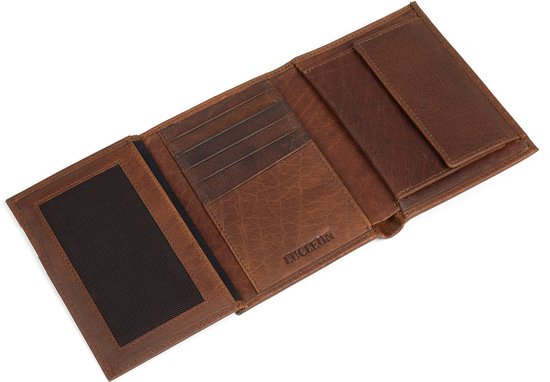 Portefeuille en cuir Montréal Original de couleur havane RFID