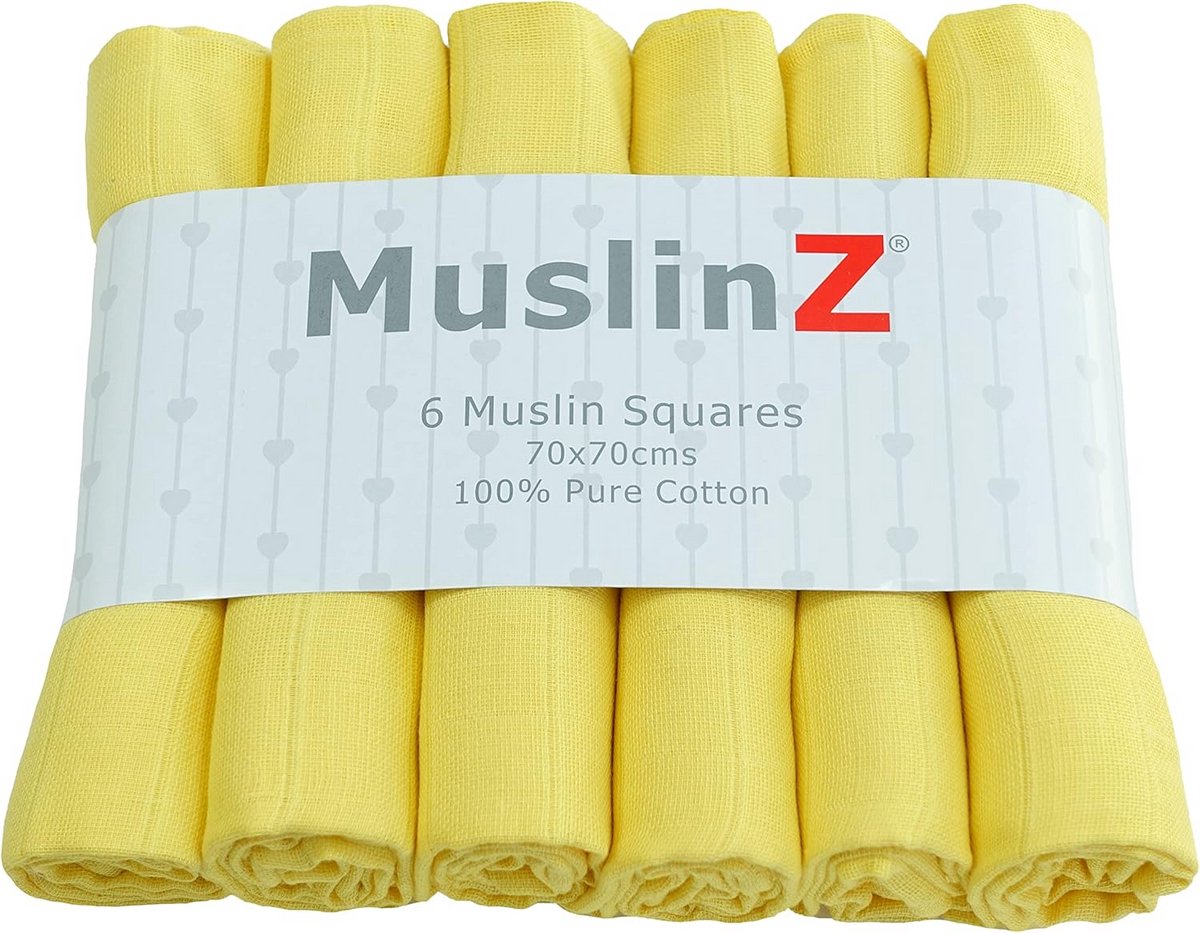 Extra Grote Hydrofiele Luiers 6 Stuks - 100% Katoen - Baby Monddoekjes en Spuugdoekjes