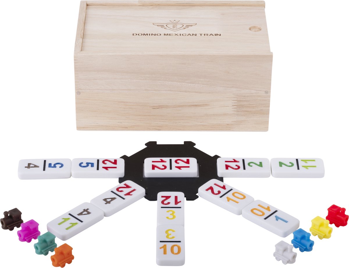 Engelhart Domino Dubbel 12 Nummers Mexican Train