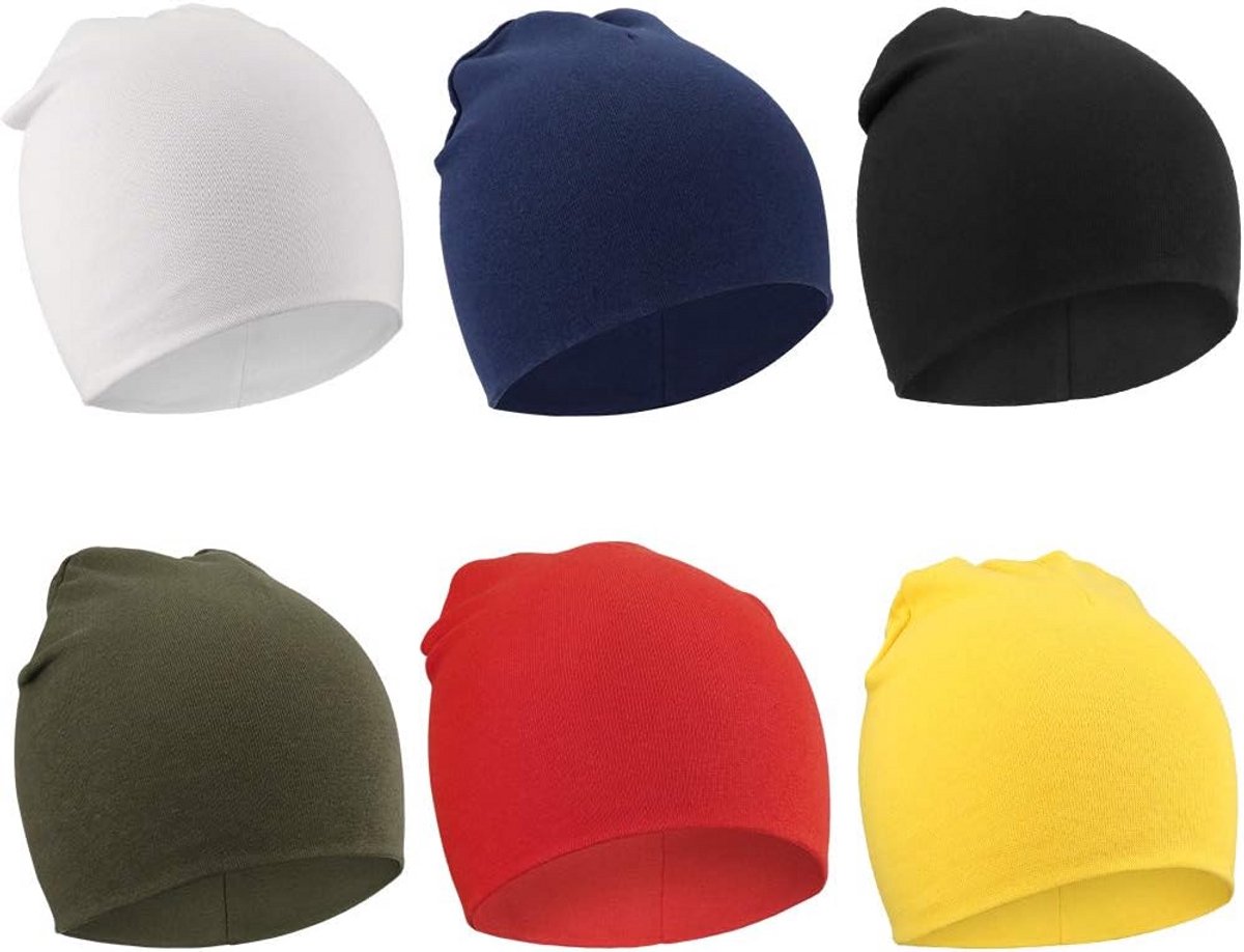 6 Stuks Baby Mutsjes Gebreid Zacht Ziekenhuis Hoedjes voor Pasgeboren Jongens en Peuters
