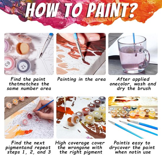 Painting by Numbers voor volwassenen en kinderen - Schilderen op