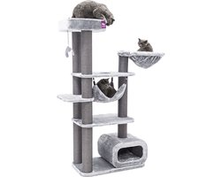 Petrebels Interstate 178 Krabpaal - Grijs - Design Krabmeubel - 12 cm Dikke Stammen