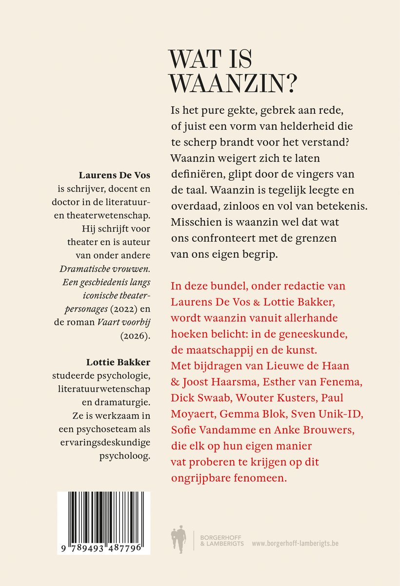 Waanzin - back cover