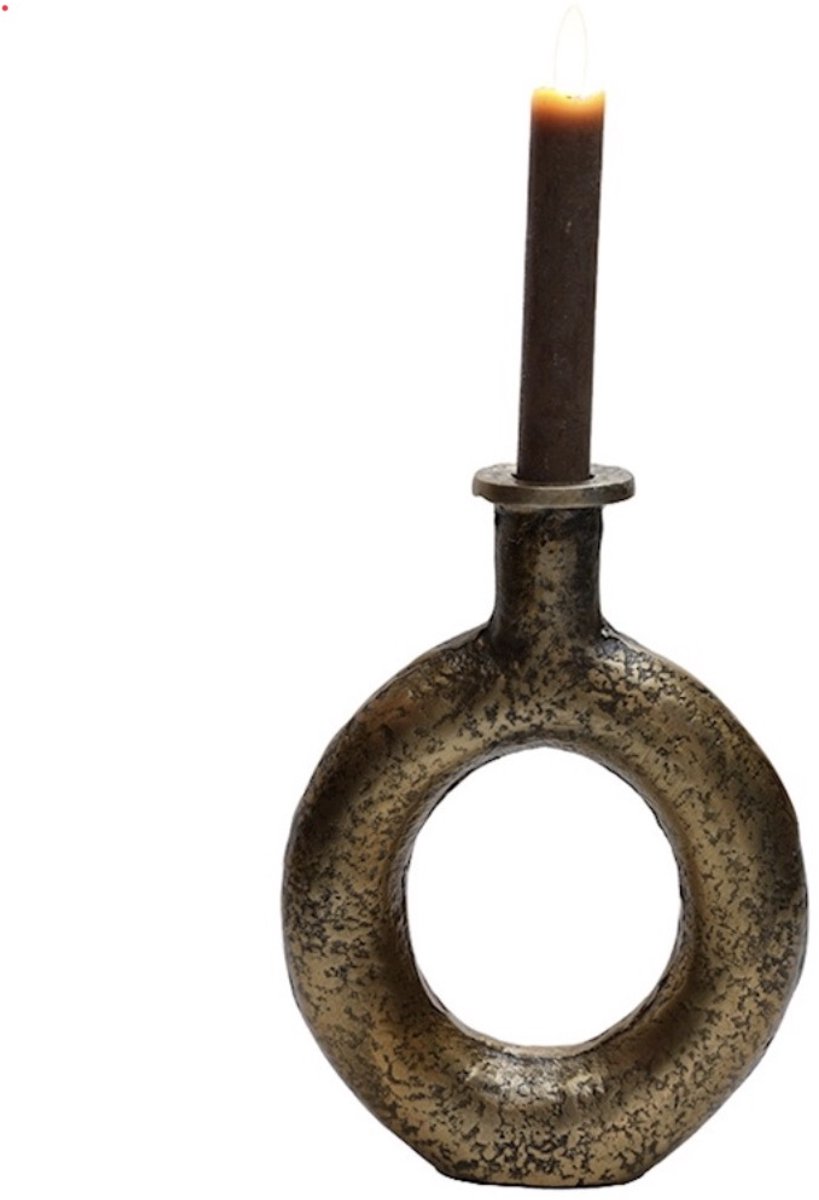 Vase The World Kaarshouder Rocha S aged brass L16 x B4 x H21 cm - Vase the World