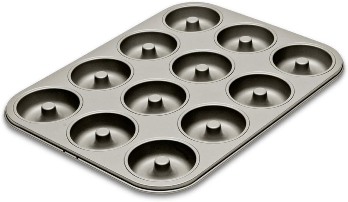 Bakvorm voor 12 Donuts - Antiaanbaklaag - Inclusief Recepten