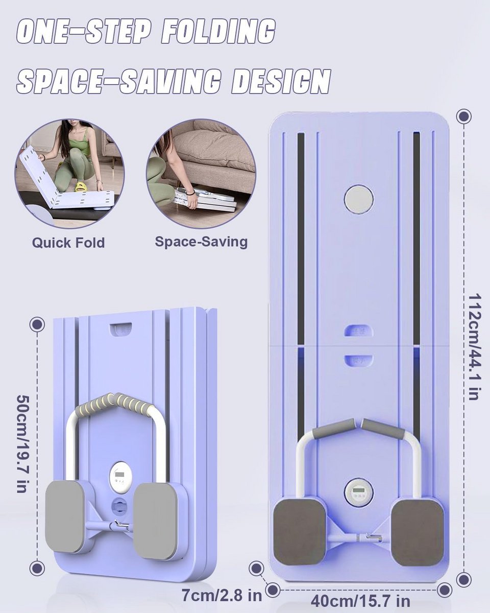 Opvouwbare Pilates Reformer Bank met - afbeelding 2