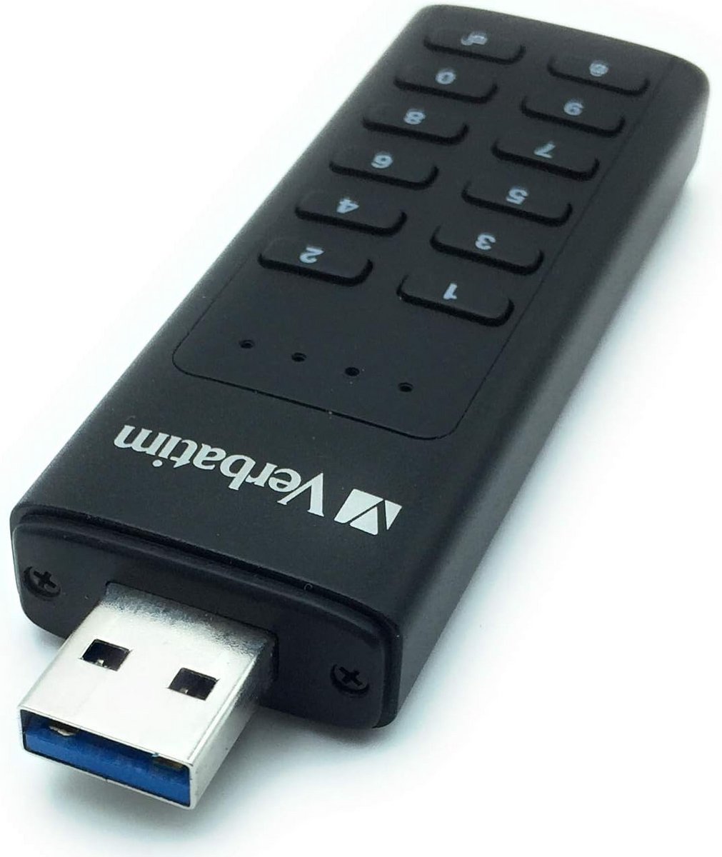 128GB USB 3.0 Stick met Toetsenbord en Hardware Encryptie