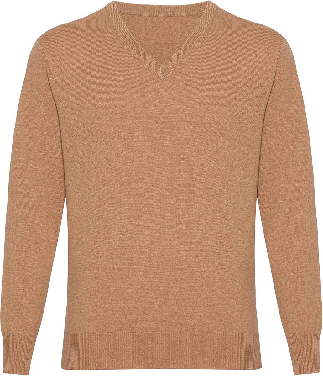 Heren Kasjmier Trui met V-Hals - Luxe en Comfortabel