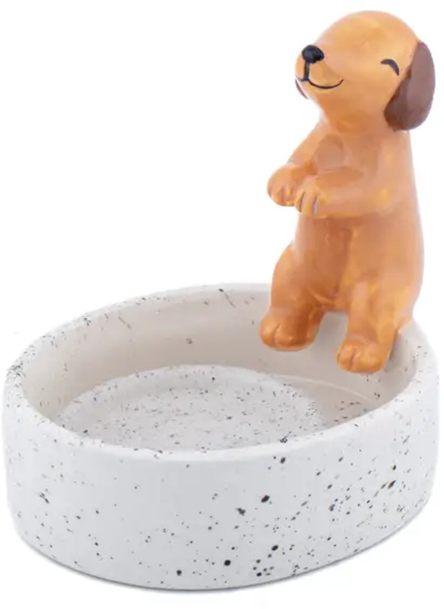 Sass & Belle Waxinelicht Houder Teckel - Teckel -Dog - Waxinelichtje - Kaarsje - Waxinelichthouder - Hondje - Wiener Dog - Theelicht Houder Bruin