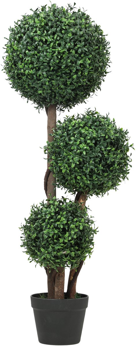 Homcom Artificial Topiaries-Kunststof, Hout-Ø30 x 100H cm-Groen
