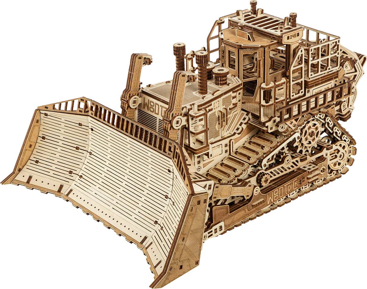 Wood Trick – Modelbouw 3D houten puzzel – Bulldozer Terrein Titan - Terrain Titan (WDTK104) – 1715 stuks - Geen lijm noch verf nodig!