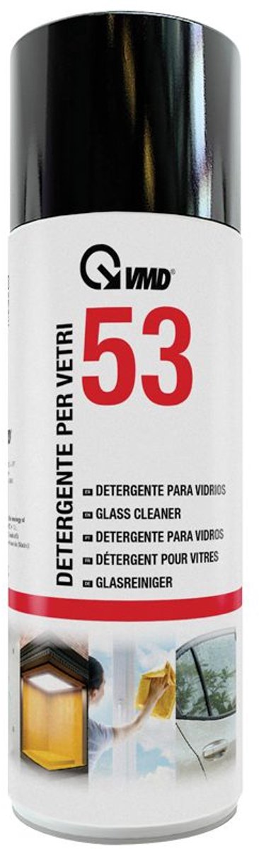 Glasreiniger Spray 400ml - Streepvrije Reiniging voor Ramen, Spiegels & Schermen | Zonder Verdunnen | Voor Kristalheldere Oppervlakken | VMD53 [17253]