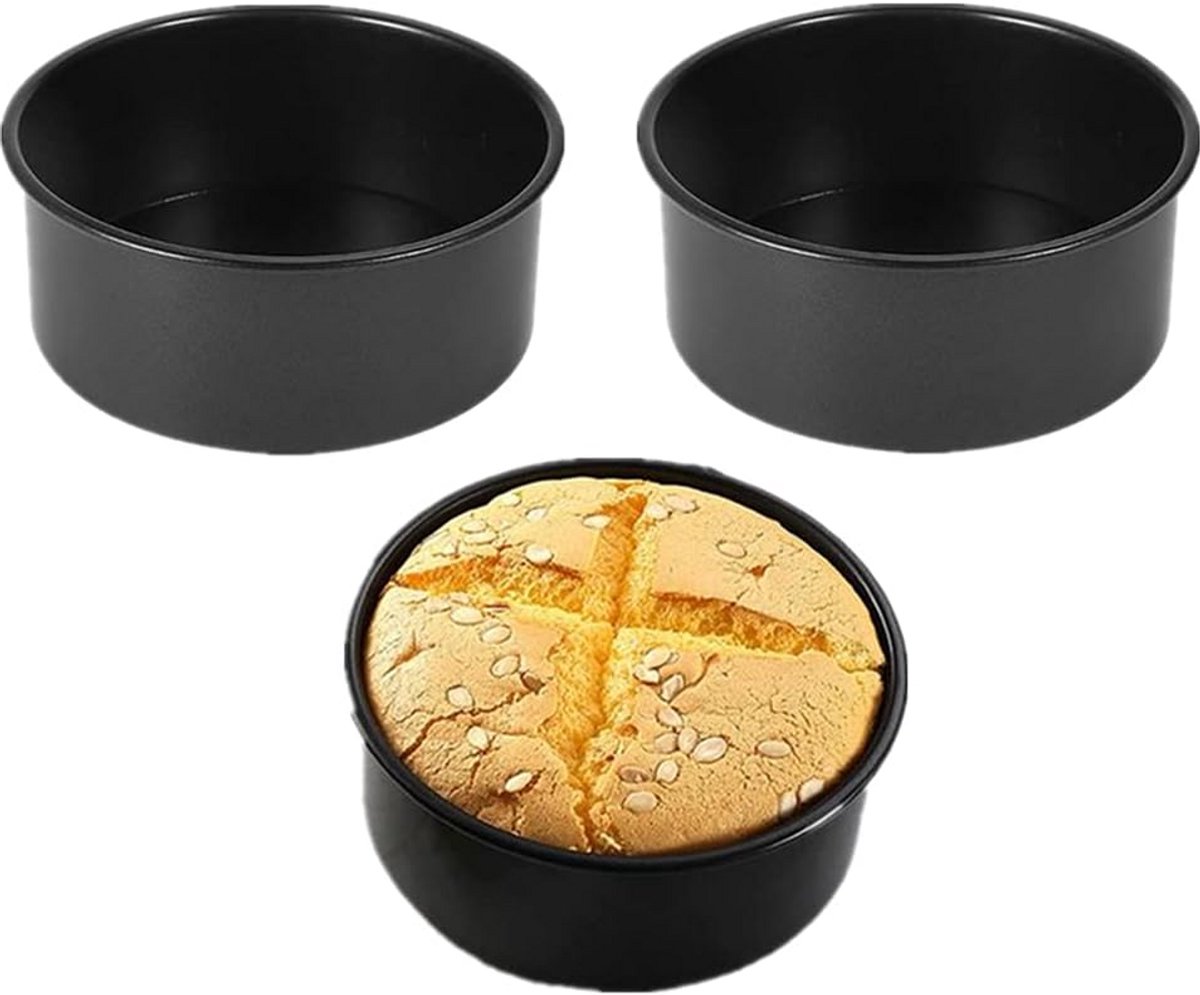 2 Stuks Ronde Taartvormen Set 5 Inch - Ideaal voor Mini Taarten en Quiches