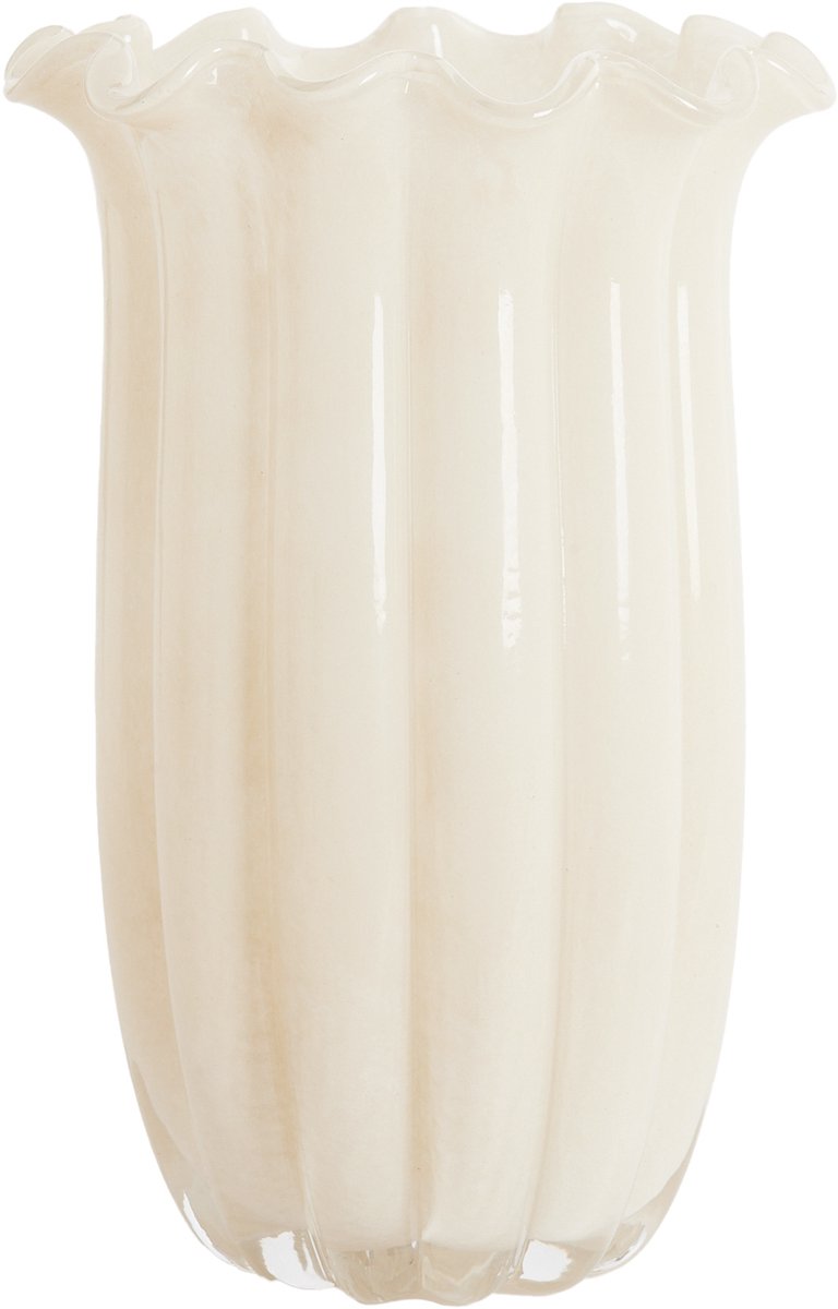 Light&living Vaas Ø23,5x38 cm SEDONA glas crème