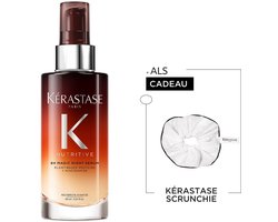Kérastase Nutritive 8H Magic Night Serum - Leave-in - Voedend Haarserum - Versterkt, Hydrateert - Droog Haar - 90ml + Satijnen Scrunchie Cadeau