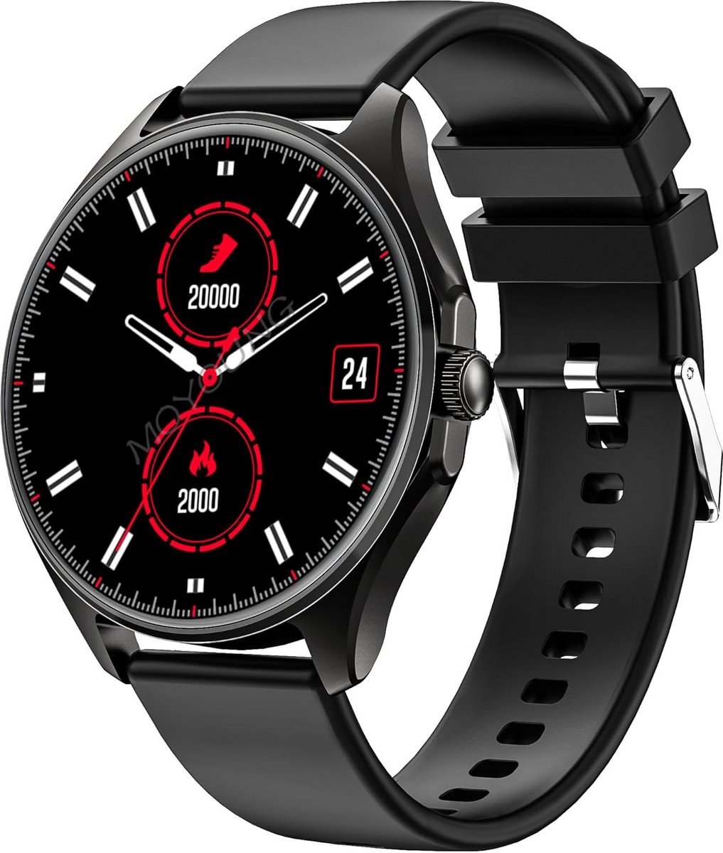 Smartwatch met AMOLED-display voor dames en heren, Fitness Tracker, IP67, GPS-compatibel