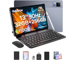 DOOGEE U13 VIP - Android Tablet - gaming tablet - 13 inch - met toetsenbord/gamepad/muis- 32GB RAN + 256GB ROM /2TB - 11000mAh - vier speakers -13MP + 5MP camera - octa core - 2.4G+5G Wifi - Bluetooth 5.0 - Face ID