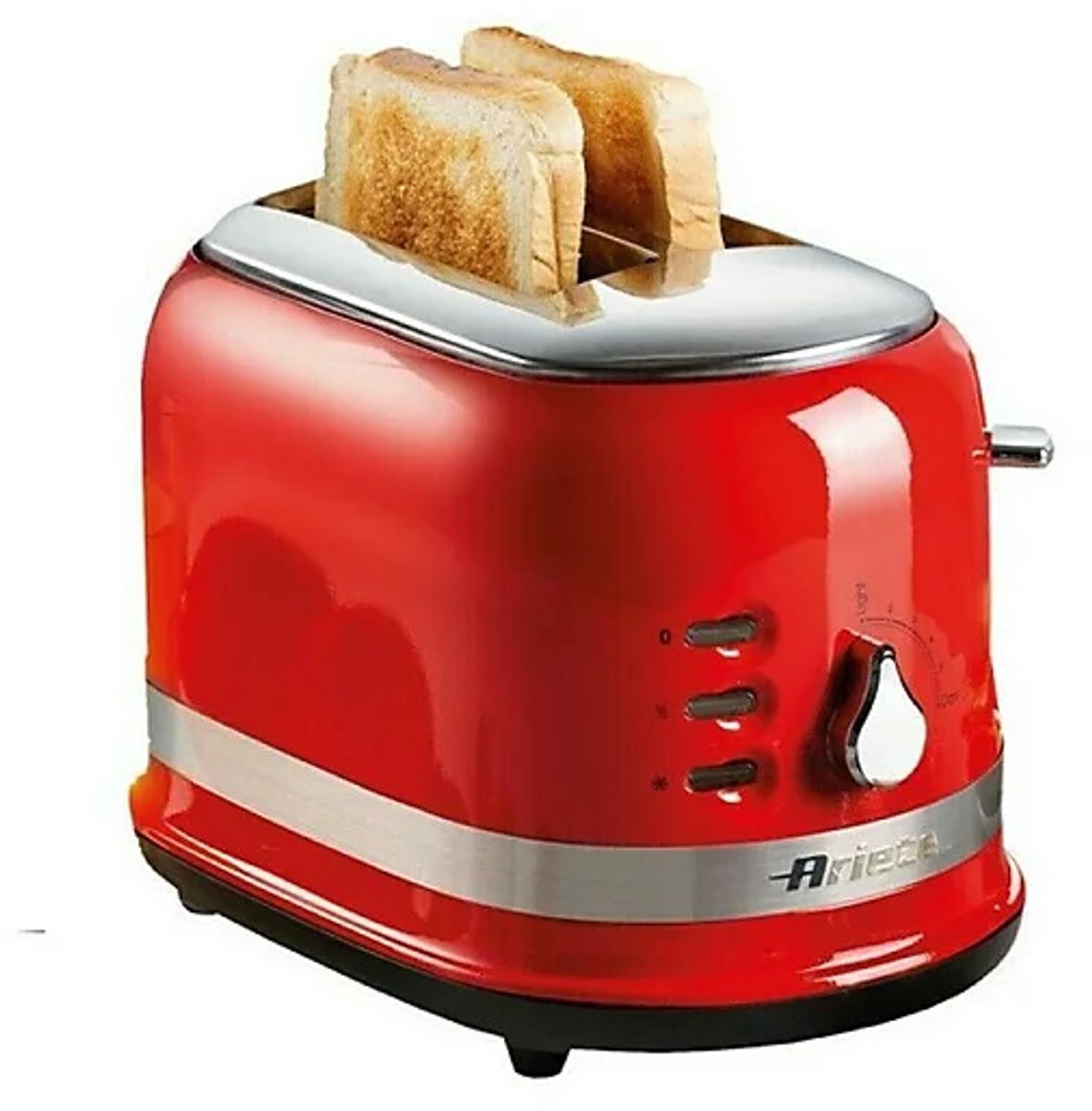 Ariete 0149/10 | Moderna broodrooster | 2 sneden | 6 standen | 815 Watt | rood
