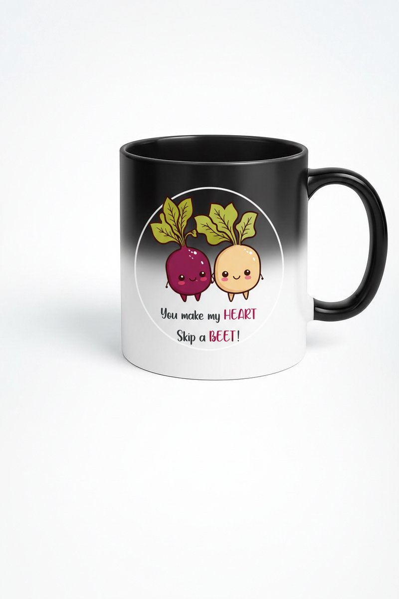 Magische Mok: Lieve Bieten Woordspeling - 'You Make My HEART Skip a BEET!