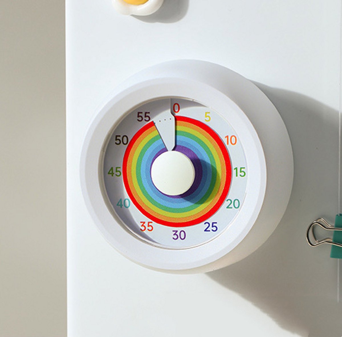 Visuele Timer, Keukentimer, Regenboogbord, 60 Minuten Timer, Stille Tijd (Regenboog)