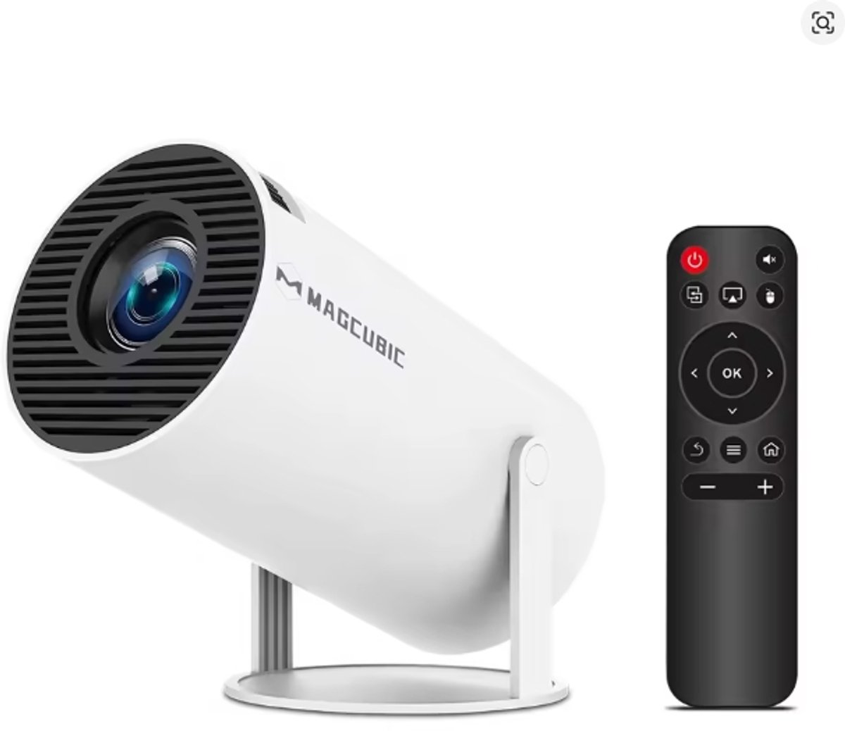 Magcubic HY300 Pro+ 4K Android 11 Draagbare Projector – 8000 Lumen, WiFi 6, Bluetooth 5.4, HiFi-Luidspreker, 720P HD