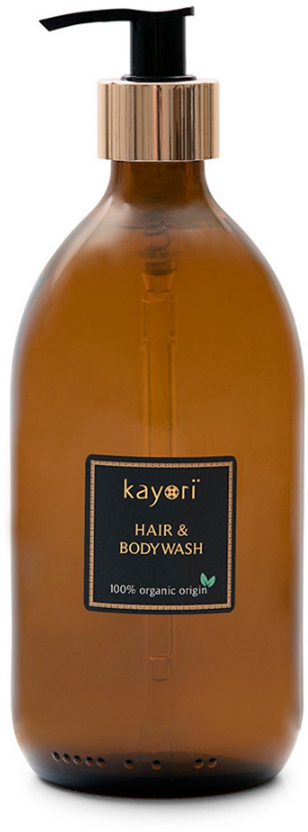 Kayori Hair & Body Wash Hazakura - Vegan & Plastic free - Verzorgend - 500 ml