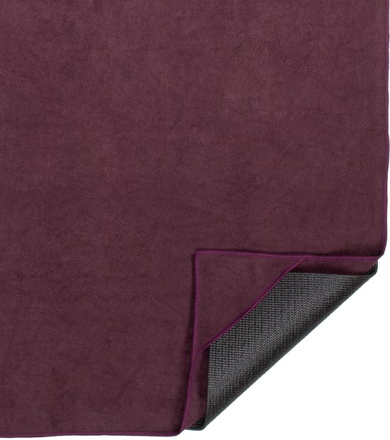VirtuFit Premium Yoga Mat Handdoek - Absorberend - Anti-slip - 183 x 61 cm - Mulberry van VirtuFit — afbeelding 5