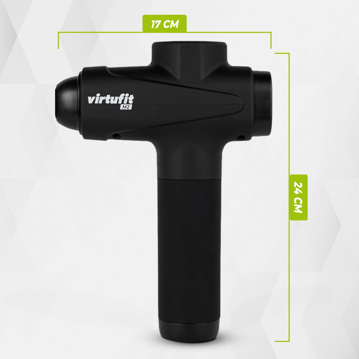 VirtuFit M2 Massage Gun met LCD Display en 6 Opzetstukken - afbeelding 2