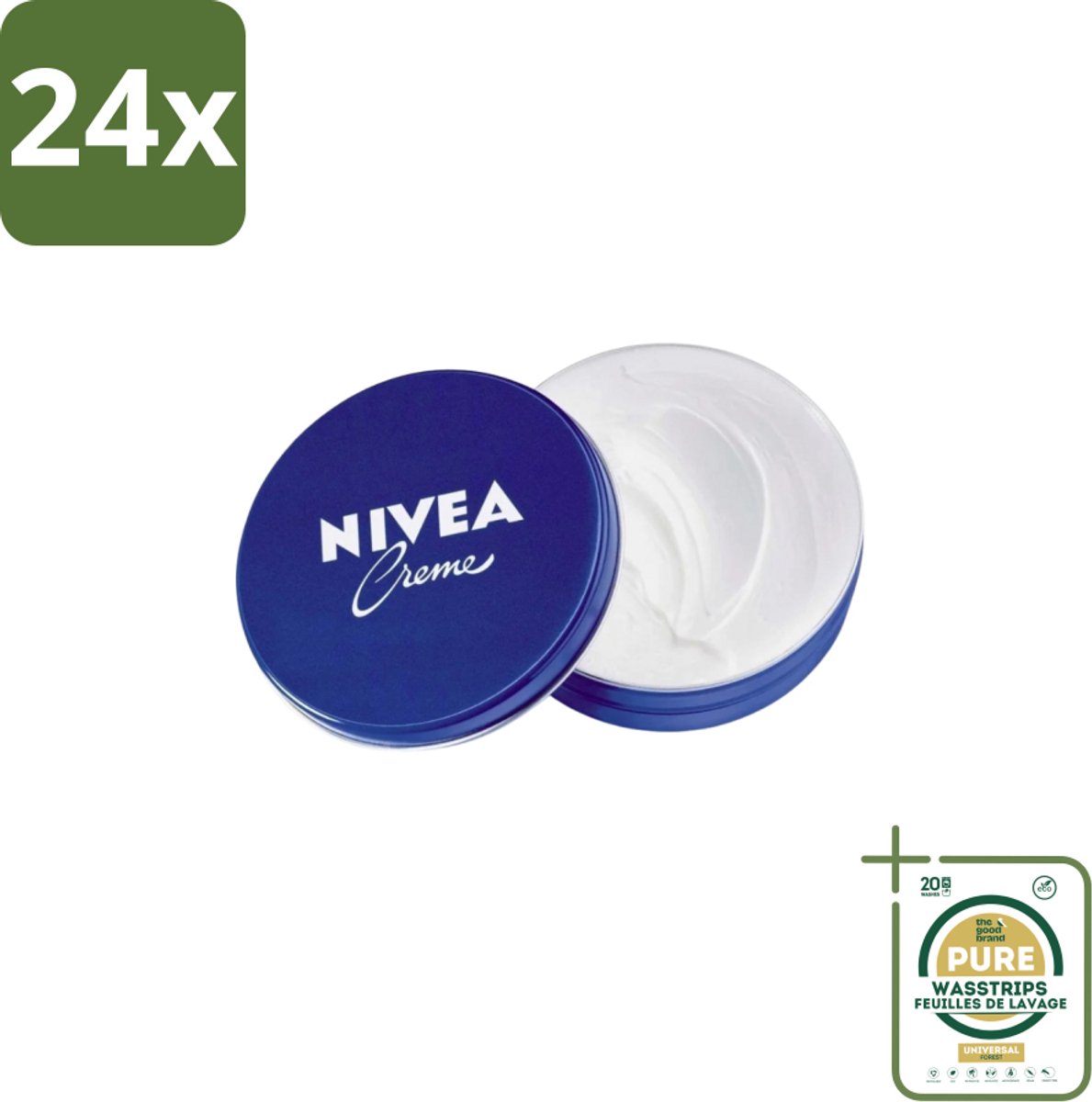 NIVEA Crème Blik 150 ml - Voordeelverpakking - 24 stuks - Uitdroging - Huid verzorging