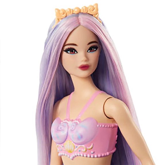 Barbie A Touch of Magic - Paarse zeemeermin staart - Barbiepop van Barbie — afbeelding 2