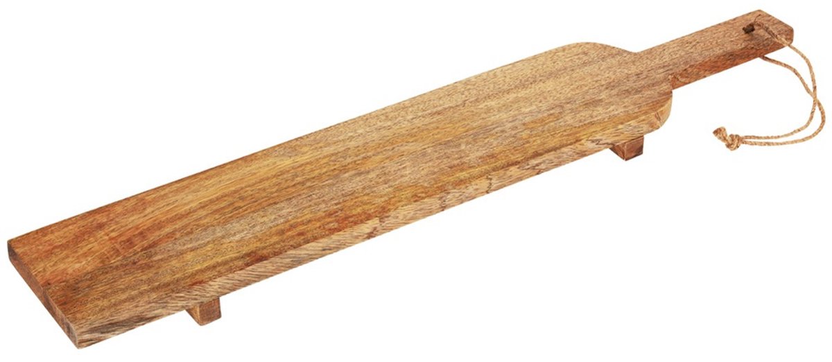 Houten Borrelplank XL - 68 x 12,5 cm - Serveerplank Langwerpig - Tapasplank van Natuurlijk Hout