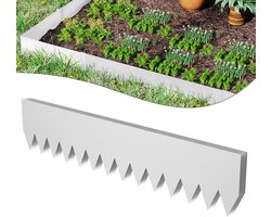 Grasrand Metaal – Verzinkt & Roestvrij – Flexibele Kantopsluiting voor Tuin, Gazon & Bloembed – Zilver – 10 m