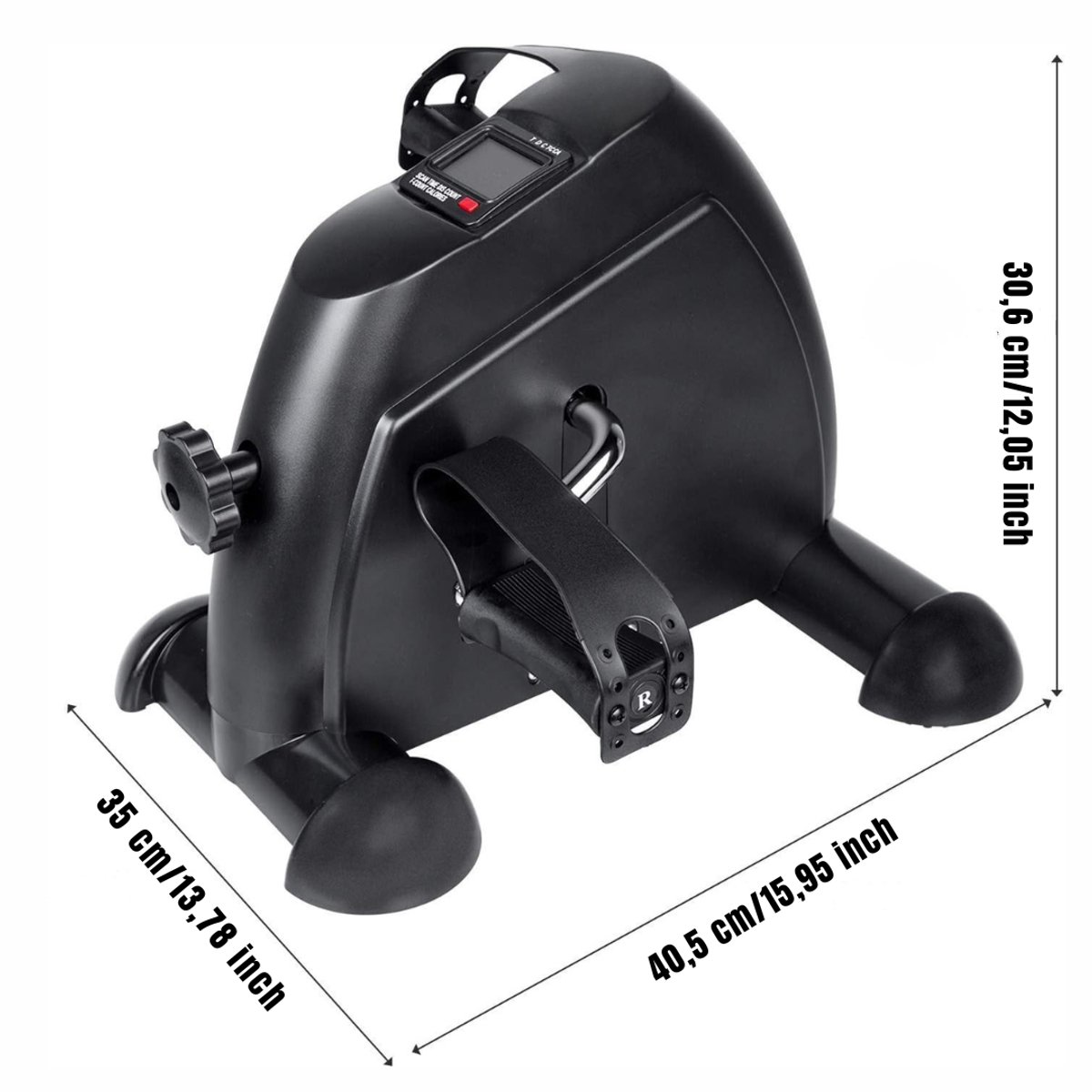 Aurixi Bureaufiets Bewegingstrainer met Instelbare Weerstand - afbeelding 2