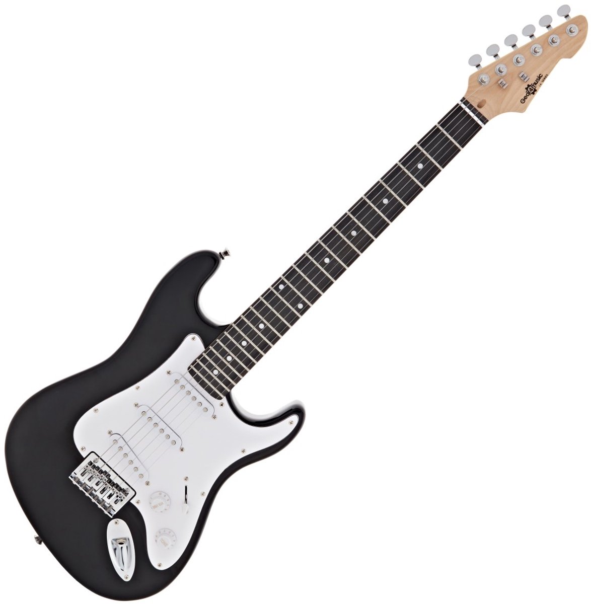 3/4 LA Elektrische Gitaar van Gear4music, Zwart