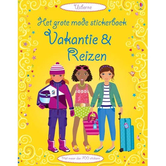 Grote mode stickerboek - vakantie en reizen - cover