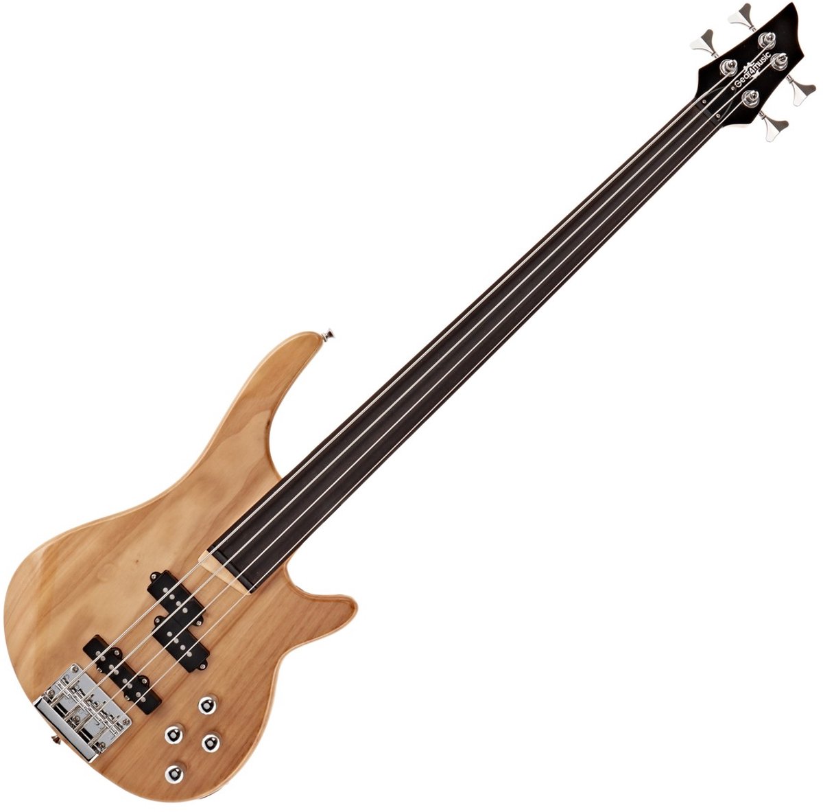 Chicago Fretloze Basgitaar van Gear4music, Natural