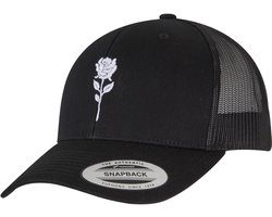 Mister Tee - Rose Retro Trucker Snapback Pet - Zwart