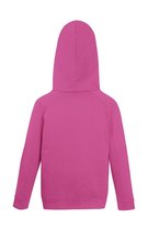 Sweat à capuche Fruit of the Loom Kids - Taille 164 (14-15) - Couleur Rose